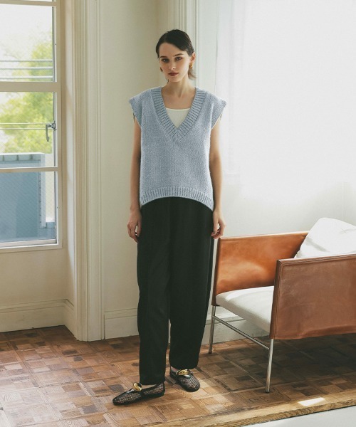 DONOBAN（ドノバン）の「ニットベスト（ベスト・レディース・ピンク/ブルー・ONE）」の15枚目の写真