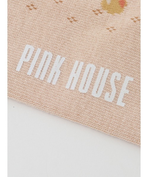 PINK HOUSE（ピンクハウス）の「フルーツモチーフ柄ソックス（ソックス/靴下・レディース・ブラック/チェリーレッド/ベージュ/ネイビー・フリー）」の14枚目の写真