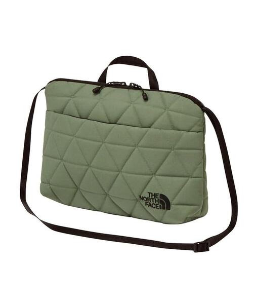 THE NORTH FACE(ザノースフェイス)の「THE NORTH FACE(ザ・ノース・フェイス)Geoface Pouch ジオフェイスポーチ NM32356(トートバッグ・メンズ・グレー/ブラック/カーキ/アイボリー・F)」の4枚目の写真