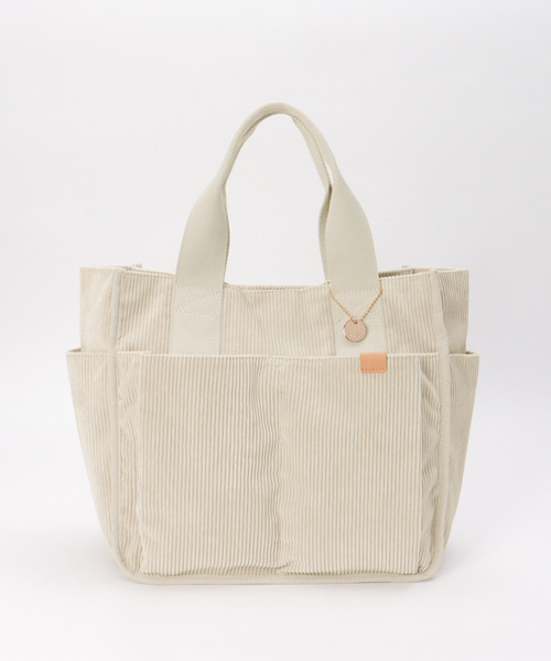 ikka(イッカ)の「コーデュロイビッグトートバッグ(トートバッグ・レディース・ブラック/オフホワイト/グレー・FREE)」の19枚目の写真