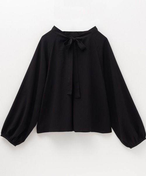 HusHusH（ハッシュアッシュ）の「HusHusH 2WAY ヴィンテージサテン プルオーバーブラウス（シャツ/ブラウス・レディース・グレイッシュベージュ/ブラック/サックスブルー系・M/L）」の16枚目の写真