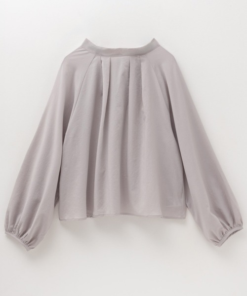 HusHusH（ハッシュアッシュ）の「HusHusH 2WAY ヴィンテージサテン プルオーバーブラウス（シャツ/ブラウス・レディース・グレイッシュベージュ/ブラック/サックスブルー系・M/L）」の13枚目の写真