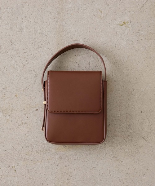 EFOLE（エフォル）の「Micro mini handbag/マイクロ ミニ ハンドバッグ（ハンドバッグ・レディース・オフホワイト/ブラウン・FREE）」の16枚目の写真