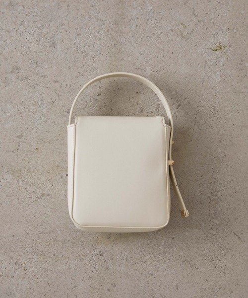 EFOLE（エフォル）の「Micro mini handbag/マイクロ ミニ ハンドバッグ（ハンドバッグ・レディース・オフホワイト/ブラウン・FREE）」の6枚目の写真