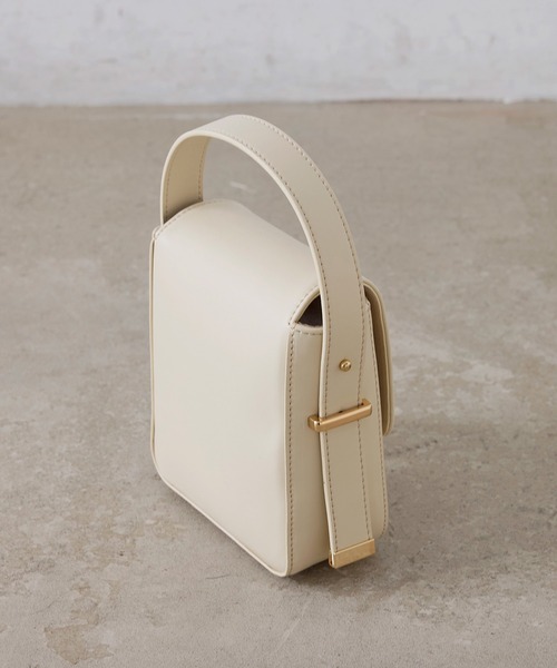 EFOLE（エフォル）の「Micro mini handbag/マイクロ ミニ ハンドバッグ（ハンドバッグ・レディース・オフホワイト/ブラウン・FREE）」の4枚目の写真