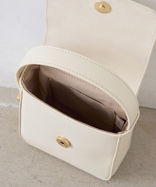 EFOLE（エフォル）の「Micro mini handbag/マイクロ ミニ ハンドバッグ（ハンドバッグ・レディース・オフホワイト/ブラウン・FREE）」の7枚目の写真