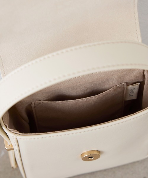 EFOLE（エフォル）の「Micro mini handbag/マイクロ ミニ ハンドバッグ（ハンドバッグ・レディース・オフホワイト/ブラウン・FREE）」の8枚目の写真