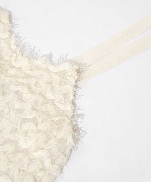 flower(フラワー)の「フラッフリボンビスチェ(キャミソール・レディース・ブラウン/アイボリー・FREE)」の8枚目の写真