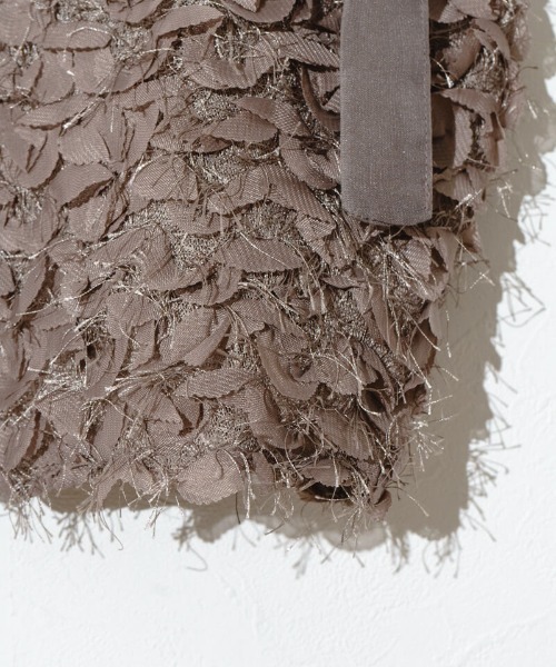 flower(フラワー)の「フラッフリボンビスチェ(キャミソール・レディース・ブラウン/アイボリー・FREE)」の15枚目の写真