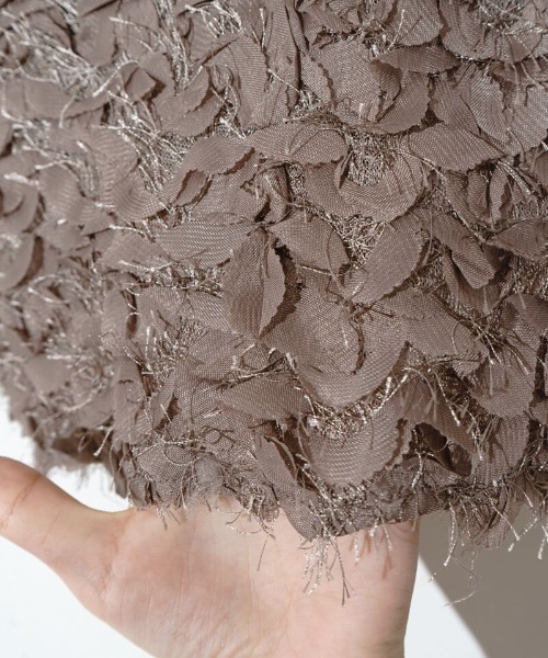 flower(フラワー)の「フラッフリボンビスチェ(キャミソール・レディース・ブラウン/アイボリー・FREE)」の17枚目の写真