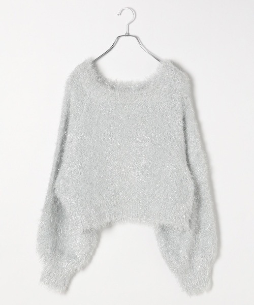 PAGEBOY（ページボーイ）の「キラキラオフショルニット（ニット