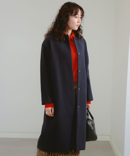 B:MING by BEAMS(ビーミングバイビームス)の「ノーカラー コート(S~M)(ノーカラーコート・レディース・ブラック系その他2/ブラウン系その他4/ネイビー・SMALL/MEDIUM)」の8枚目の写真