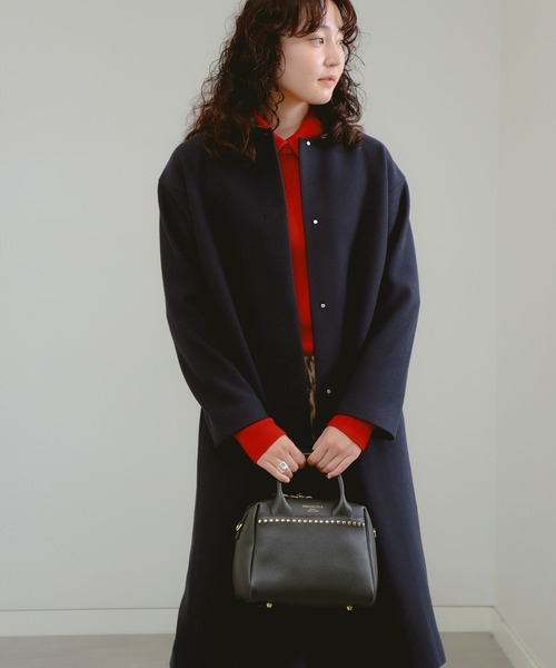 B:MING by BEAMS(ビーミングバイビームス)の「ノーカラー コート(S~M)(ノーカラーコート・レディース・ブラック系その他2/ブラウン系その他4/ネイビー・SMALL/MEDIUM)」の9枚目の写真