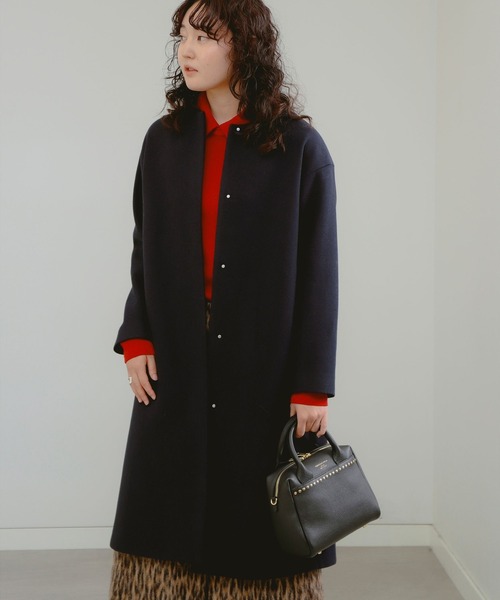B:MING by BEAMS(ビーミングバイビームス)の「ノーカラー コート(S~M)(ノーカラーコート・レディース・ブラック系その他2/ブラウン系その他4/ネイビー・SMALL/MEDIUM)」の10枚目の写真