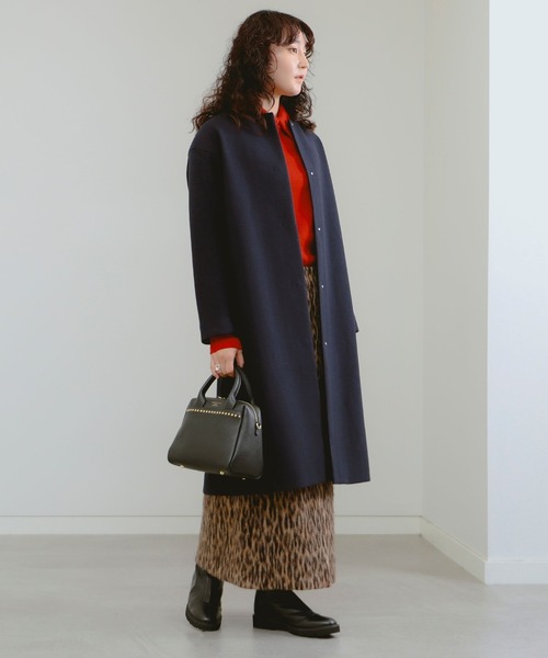 B:MING by BEAMS(ビーミングバイビームス)の「ノーカラー コート(S~M)(ノーカラーコート・レディース・ブラック系その他2/ブラウン系その他4/ネイビー・SMALL/MEDIUM)」の12枚目の写真
