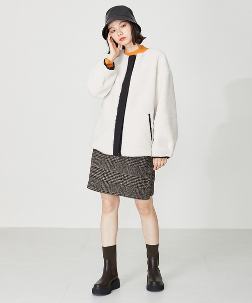 ORiental TRaffic(オリエンタルトラフィック)の「厚底リブニットブーツ 41403(ブーツ・レディース・ブラウン/ブラック・L/M/S/LL)」の20枚目の写真