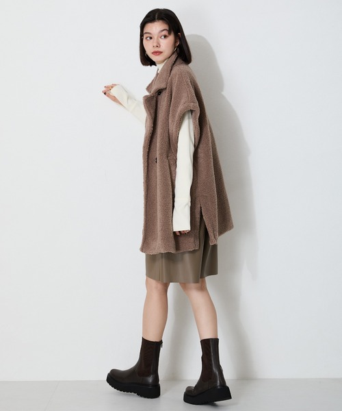 ORiental TRaffic(オリエンタルトラフィック)の「厚底リブニットブーツ 41403(ブーツ・レディース・ブラウン/ブラック・L/M/S/LL)」の18枚目の写真