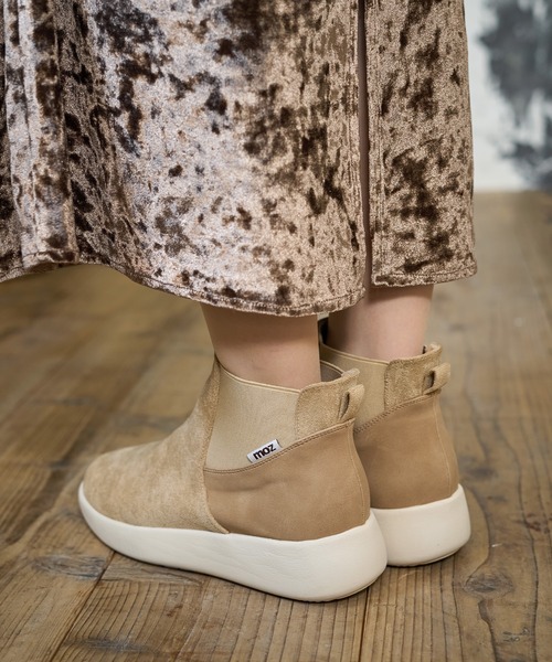 moz（モズ）の「moz(モズ)サイドゴア フェイクスウェードショート