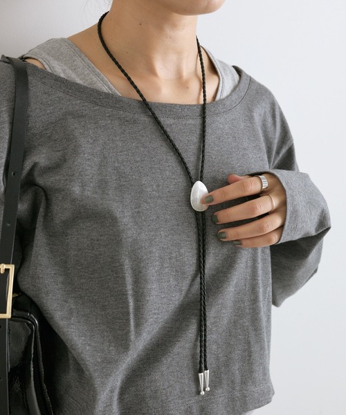 RIVE DROITE（リヴドロワ）の「【存在感抜群】LOOP TIE（ネックレス・レディース・シルバー・FREE）」の2枚目の写真