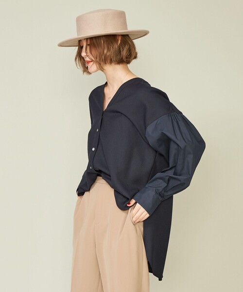 conte（コンテ）の「＜conte＞コンビ Vネックシャツ（シャツ/ブラウス 