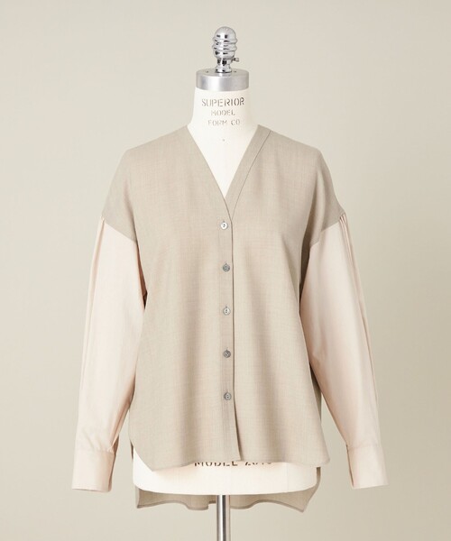 conte（コンテ）の「＜conte＞コンビ Vネックシャツ（シャツ/ブラウス 