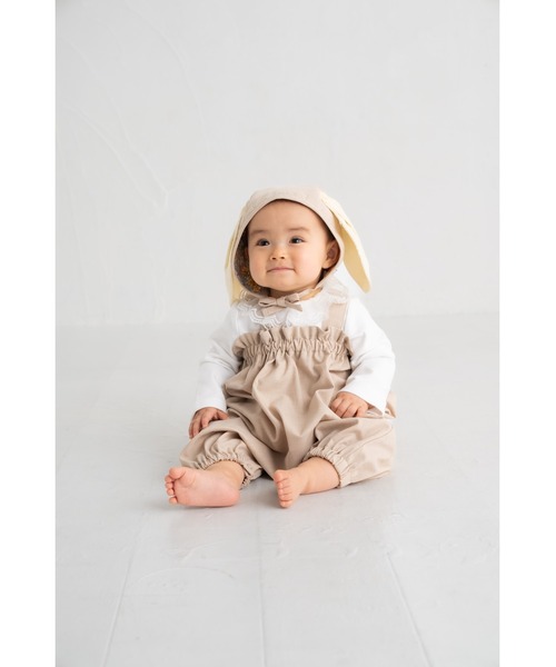 maarook（マルーク）の「スムースレース衿長袖Tシャツ（Tシャツ/カットソー・キッズ・ホワイト・80ｃｍ/90cm/100cm/110cm/120cm/130cm/70cm）」の3枚目の写真