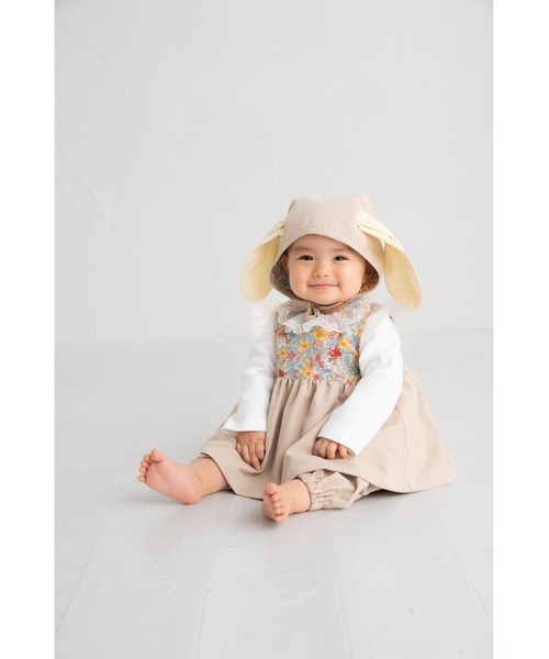 maarook（マルーク）の「スムースレース衿長袖Tシャツ（Tシャツ/カットソー・キッズ・ホワイト・80ｃｍ/90cm/100cm/110cm/120cm/130cm/70cm）」の5枚目の写真