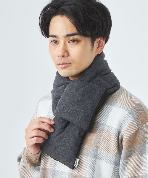 COBMASTER（コブマスター）の「【別注】＜COBMASTER×green label relaxing＞ダウン マフラー（マフラー・メンズ・ダークグレー/ネイビー・FREE）」の3枚目の写真