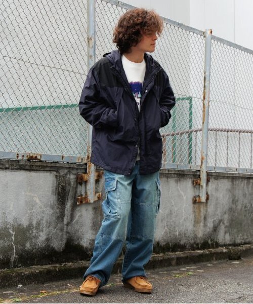 GLAZOS（グラソス）の「【大人向けサイズあり】【撥水】ナイロン・ボアインナー付き３WAYコート（ブルゾン・キッズ・ベージュ/ネイビー/カーキ・S/M/L/LL）」の4枚目の写真