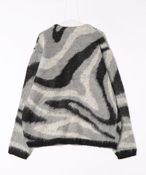【セール】HOUSTON / MOHAIR TOUCH CARDIGAN (MARBLE) マーブル柄 モヘアタッチ 起毛 ニット カーディガン/ 22248（カーディガン/ボレロ）｜HOUSTON（ヒューストン）