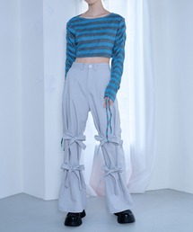 【Nora Lily】「elle」Ribbon Flare Pants