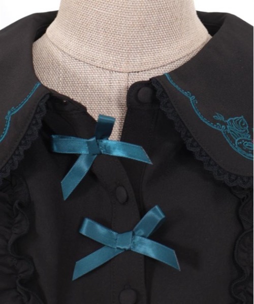 axes femme POETIQUE(アクシーズファムポエティック)の「フリュイ・コンフィ刺繍ブラウス(シャツ/ブラウス・レディース・クリーム/ブラック/ホワイト・MEDIUM)」の21枚目の写真