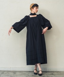 ORIENT MILLINERY（オリエント ミリナリー）の「《オールシーズン着回しOK》スクエアネック 2WAY クラシカルギャザードレス（ワンピース）」