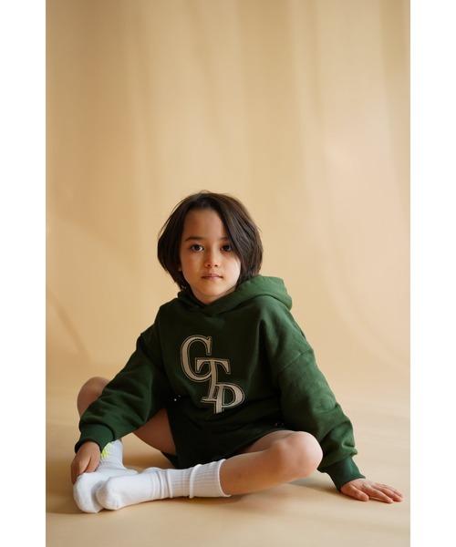 Catchup(ケチャップ)の「【Catchup】ワッペンパーカー(Tシャツ/カットソー・キッズ・ネイビー/グリーン/オフホワイト・90㎝/100㎝/110㎝/120㎝/130㎝/140㎝/150cm)」の16枚目の写真