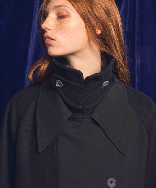 MAISON SPECIAL（メゾンスペシャル）の「《UNISEX》Prime-Over Layering Coat/プライムオーバーレイヤリングコート【MAISON SPECIAL/メゾンスペシャル】（トレンチコート・メンズ・チャコールグレー/ブラック・2/1）」の11枚目の写真