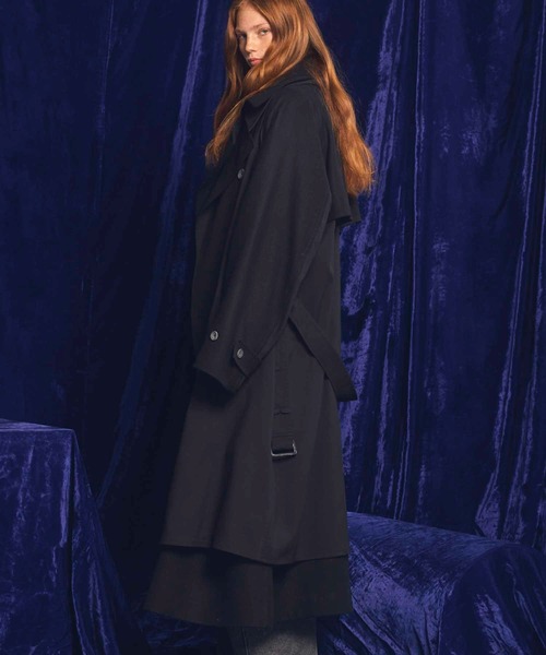 メゾンスペシャル　プライムオーバーレイヤリングコート　チャコールグレー　サイズ1 UNISEX》Layering Double Breasted Prime-Over Coat/レイヤリング