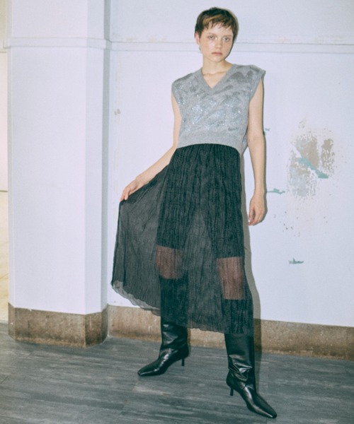 EN NEUME(エンノイム)の「Velour Biker Leggings(その他パンツ・レディース・ブラウン/ブラック/ブルー・FREE)」の10枚目の写真