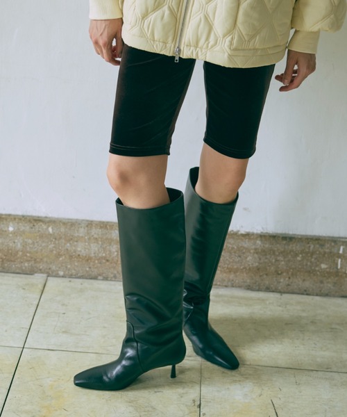 EN NEUME(エンノイム)の「Velour Biker Leggings(その他パンツ・レディース・ブラウン/ブラック/ブルー・FREE)」の17枚目の写真