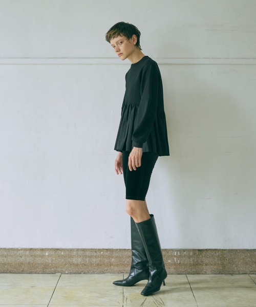 EN NEUME(エンノイム)の「Velour Biker Leggings(その他パンツ・レディース・ブラウン/ブラック/ブルー・FREE)」の18枚目の写真