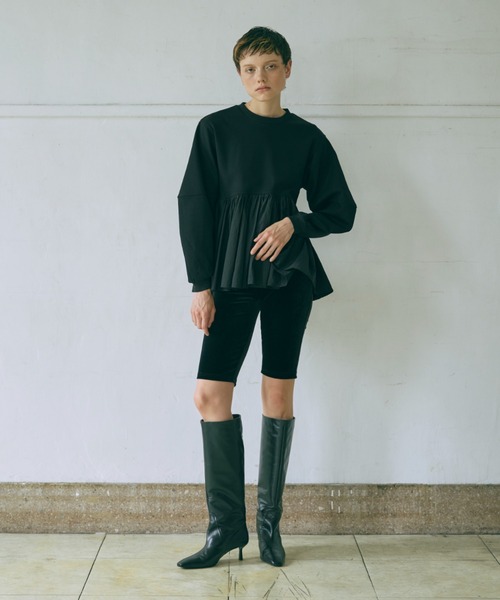 EN NEUME(エンノイム)の「Velour Biker Leggings(その他パンツ・レディース・ブラウン/ブラック/ブルー・FREE)」の19枚目の写真