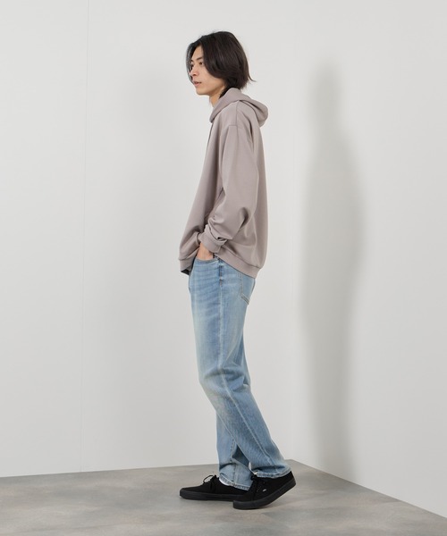 NAVY(ネイビー)の「毎日はきたくなるデニム「マイデニ」テーパードパンツ(デニムパンツ・メンズ・ライトインディゴブルー/ブラック・26inch/27inch/28inch/29inch/30inch/31inch/32inch/33inch/34inch)」の19枚目の写真