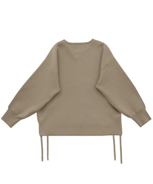 セール】サイドギャザーオープンニット（ニット/セーター）｜select