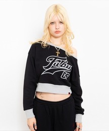 FUBU x atmos pink Off-shoulder Top / フブ × アトモス ピンク オフショルダー トップ 【SP】
