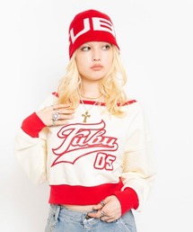 FUBU x atmos pink Off-shoulder Top / フブ × アトモス ピンク オフショルダー トップ 【SP】