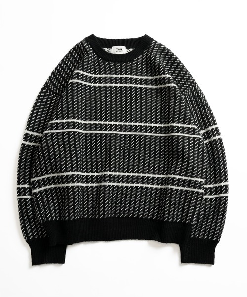 セール】BIRDS EYE BORDER KNIT /バーズアイボーダーニット（ニット