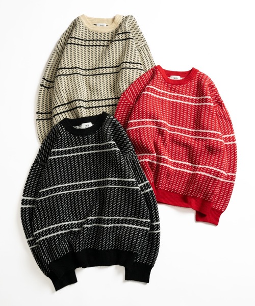 Y's for men バーズアイ ボーダーニットセーター アーカイブ Y's for