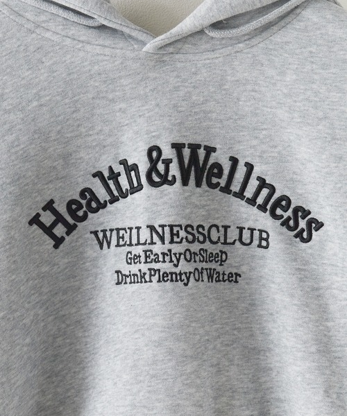 アーチデザイン刺繍ロゴ パーカー＆スウェットパンツ セットアップ 2点