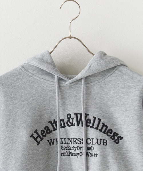 アーチデザイン刺繍ロゴ パーカー＆スウェットパンツ