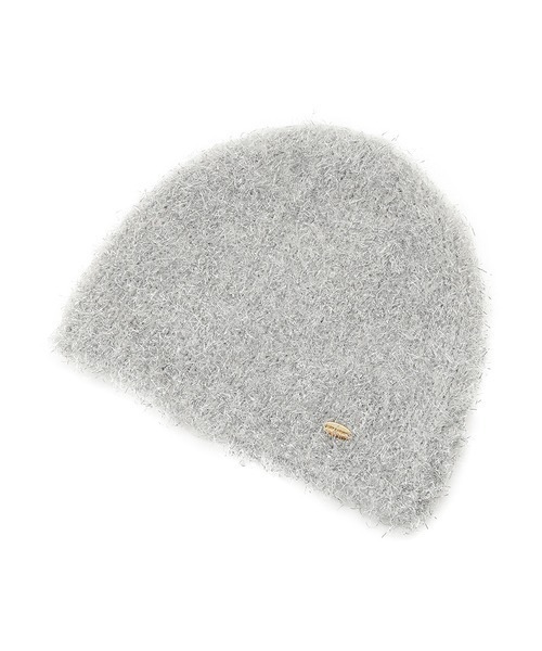 LILY BROWN（リリーブラウン）の「ラメニットワンピースフェザーニット帽（ニットキャップ/ビーニー・レディース・シルバー/ゴールド/グリーン・FREE）」の2枚目の写真