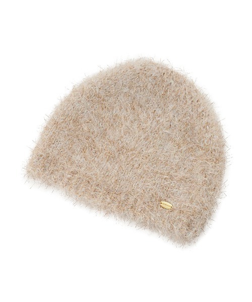 LILY BROWN（リリーブラウン）の「ラメニットワンピースフェザーニット帽（ニットキャップ/ビーニー・レディース・シルバー/ゴールド/グリーン・FREE）」の3枚目の写真